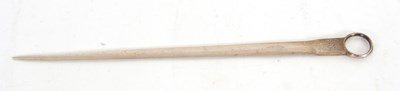 Lot 41 - A George III silver meat or game bird skewer...