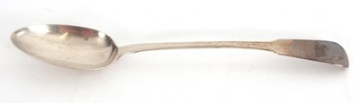 Lot 42 - A George III silver basting spoon, fiddle...