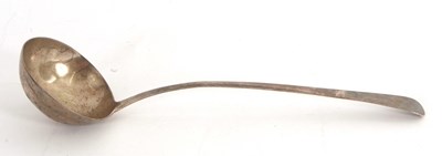 Lot 51 - A George III silver Old English pattern soup...