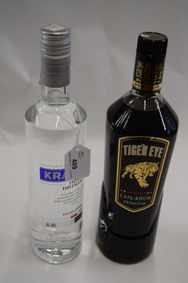 Lot 489 - Krackoff Triple Distilled Vodka and Tiger Eye...