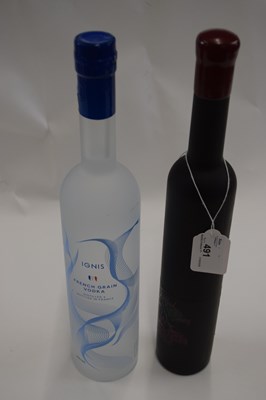 Lot 491 - Ignis French Grain Vodka and Amorelle...