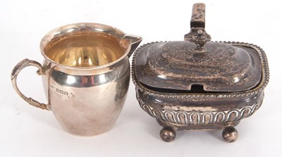 Lot 56 - Mixed Lot:  A George III silver lidded mustard...