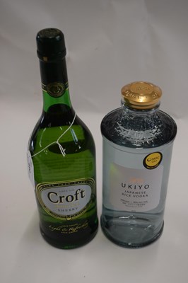 Lot 490 - Ukiyo Japanese Rice Vodka and Croft Original...