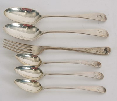 Lot 70 - Mixed Lot:  A pair of Victorian silver Old...