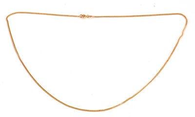 Lot 205 - An 18ct foxtail chain necklace, with tag...