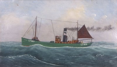 Lot 501 - G. Race (British, 20th century), LT469, oil on...