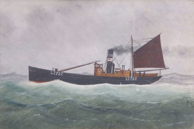 Lot 505 - G.Race (20th century), LT732, oil on board,...