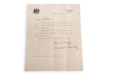 Lot 112 - Churchill (Winston L.S.) Autograph Letter to...