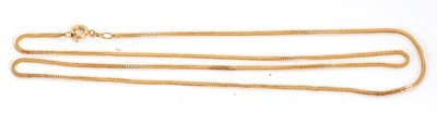 Lot 210 - An 18ct foxtail chain necklace, with tag...