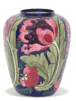 Lot 28 - Bursley ware seed poppy style vase after a...