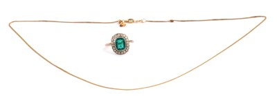 Lot 216 - A 9ct trace chain, with tag stamped 375 with...