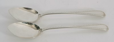 Lot 79 - A pair of George VI silver bright cut...