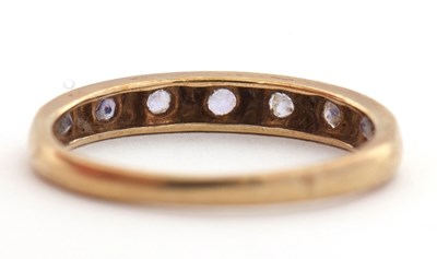 Lot 36 - A 9ct tanzanite ring, with small round...