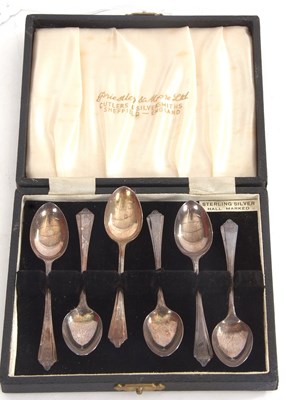 Lot 106 - A cased set of six Elizabeth II silver...