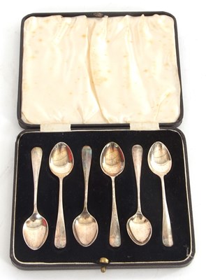 Lot 113 - A cased set of six George V silver Hanoverian...