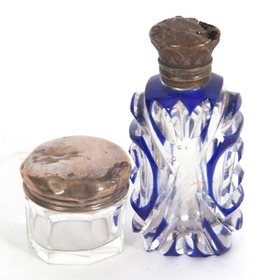 Lot 120 - Mixed Lot: A 19th Century glass scent bottle...