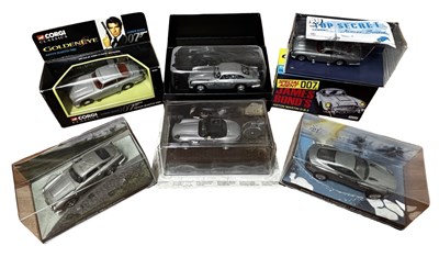 Lot 161 - Six die-cast James Bond die-cast vehicles, to...