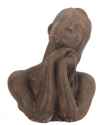 Lot 371A - Christine Baxter stone bust "Sunworshipper"...