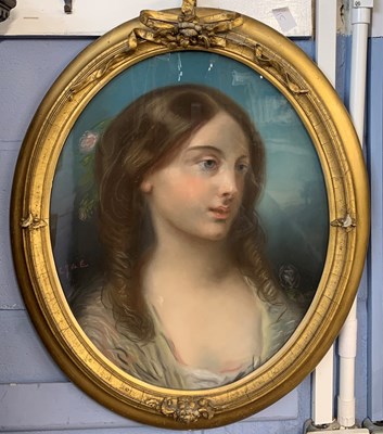 Lot 82 - English School, 19th century, Half bust...