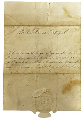 Lot 1091 - PORTUGAL. Manuscript. Knight of the Royal...