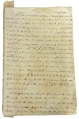 Lot 1081 - Police statement 1812. Manuscript, folio size...