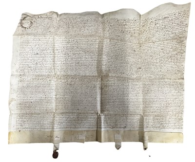 Lot 1104 - KING CHARLES 1st Era 1629, large vellum...