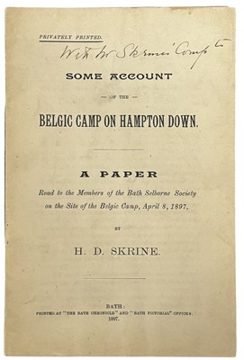 Lot 810 - Henry Duncan Skrine. Some account of the...
