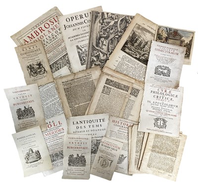 Lot 1046 - A Packet of mostly 17th century leaves....