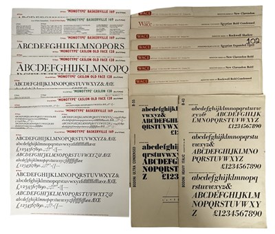 Lot 822 - TYPOGRAPHY - Wace and Co and Burridge. A...