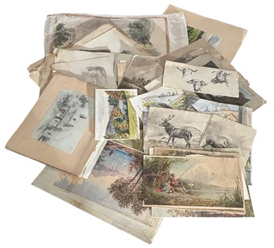 Lot 1044 - A large collection of original art on paper,...