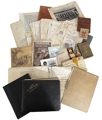 Lot 1035 - PACKET OF EPHEMERA. To include; A Limp Morocco...
