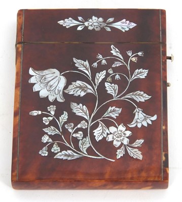 Lot 145 - A late Victorian tortoiseshell and mother of...