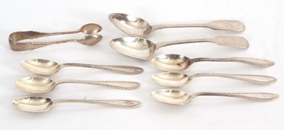 Lot 152 - Mixed Lot: A set of six George VI silver...