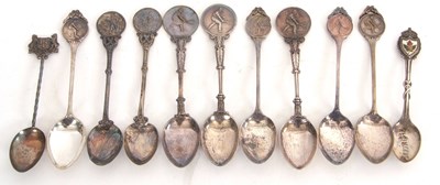 Lot 165 - Mixed Lot: Nine Tennis related teaspoons to...