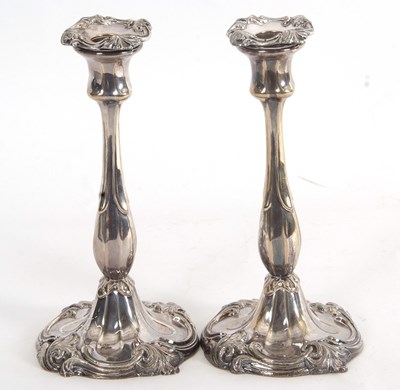 Lot 197 - A pair of 19th Century silver plated...