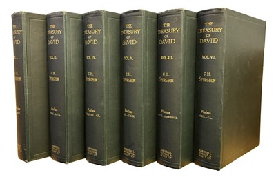 Lot 769 - C H SPURGEON: THE TREASURY OF DAVID, VOLS I -...