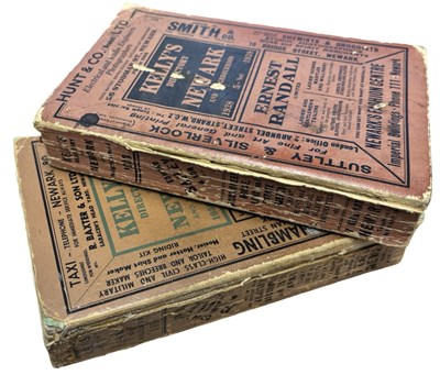 Lot 523 - KELLY'S DIRECTORY - NEWARK for the years 1938...