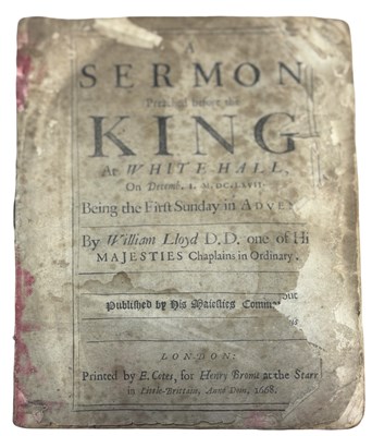 Lot 876 - WILLIAM LLOYD: A SERMON PREACHED BEFORE THE...