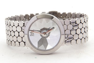Lot 182 - A Swarovski stainless steel ladies watch...