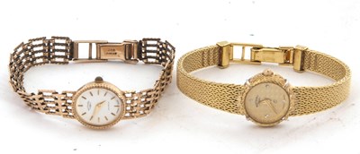 Lot 211 - Two ladies Rotary wristwatches, one 9ct gold,...