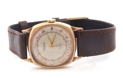 Lot 224 - A 9ct gold cased Rotary wristwatch stamped 375...