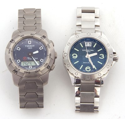 Lot 238 - Two gents wristwatches one titanium Tissot...