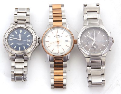 Lot 240 - Mixed Lot:  Three gents quartz watches, one...