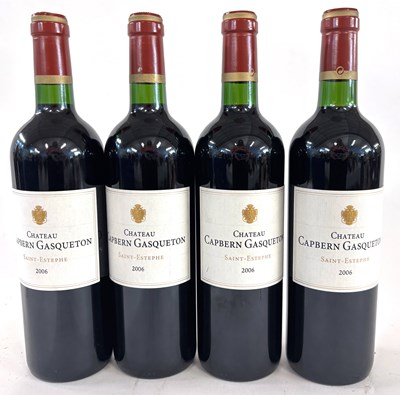 Lot 397 - Four bottles of 2006 Chateau Capbern Gasqueton,...