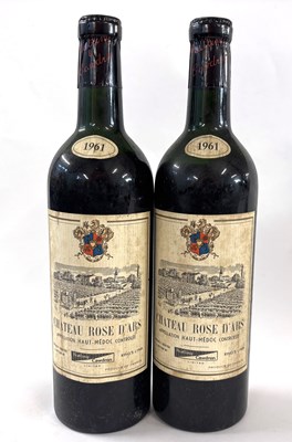 Lot 398 - Two bottles of 1961 Chateau Rose d'Ars, Haut...