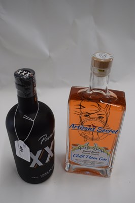 Lot 496 - Artisans Secret Chilli Plum Gin and Pemba XXX,...