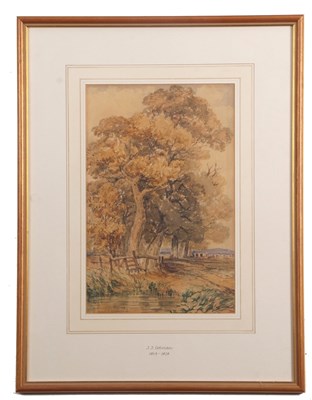 Lot 657 - John Joseph Cotman (1814-1878), Study of rural...