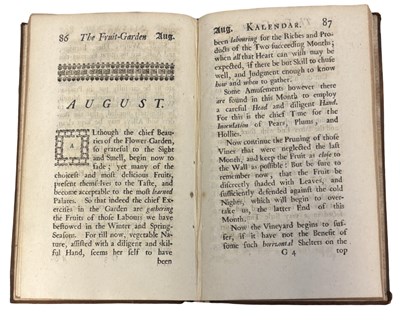 Lot 48 - JOHN LAURENCE: THE FRUIT-GARDEN KALENDAR,...