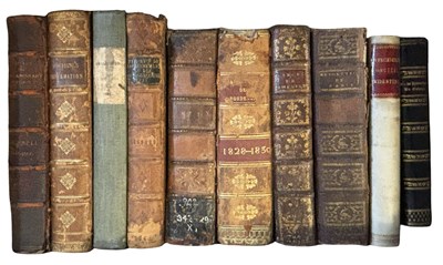 Lot 700 - ONE BOX: Antiquarian leather / vellum /...