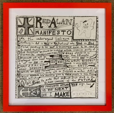 Lot 8 - Grayson Perry (b.1960), Red Alan Manifesto,...